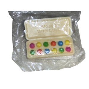 Hallmark Cards Egg Carton of Easter Eggs Plastic Pin 1981